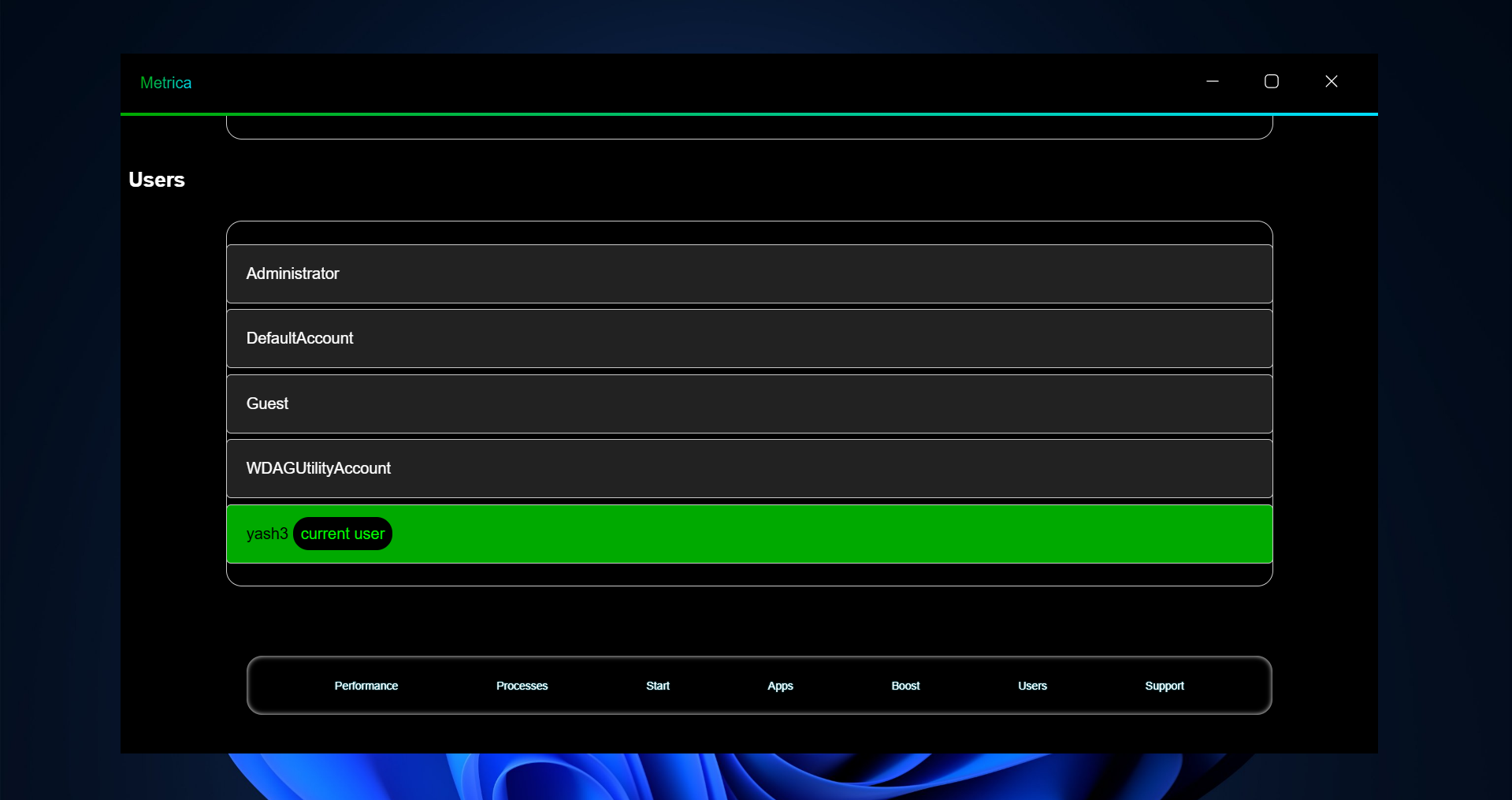 Metrica - Performance Analytics